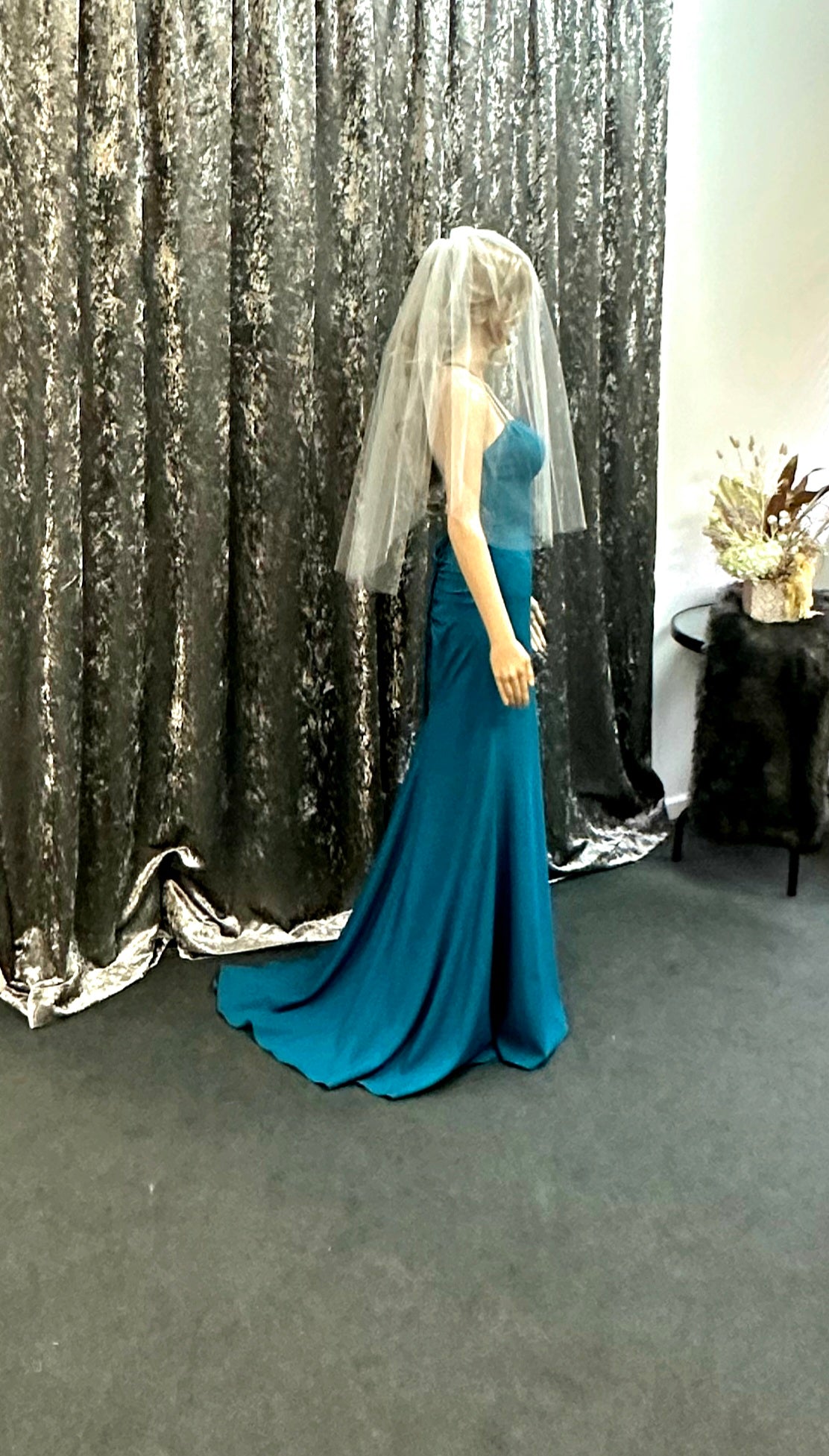 Waist Length Two-Tier Veil (1.15m with 76cm Blusher)