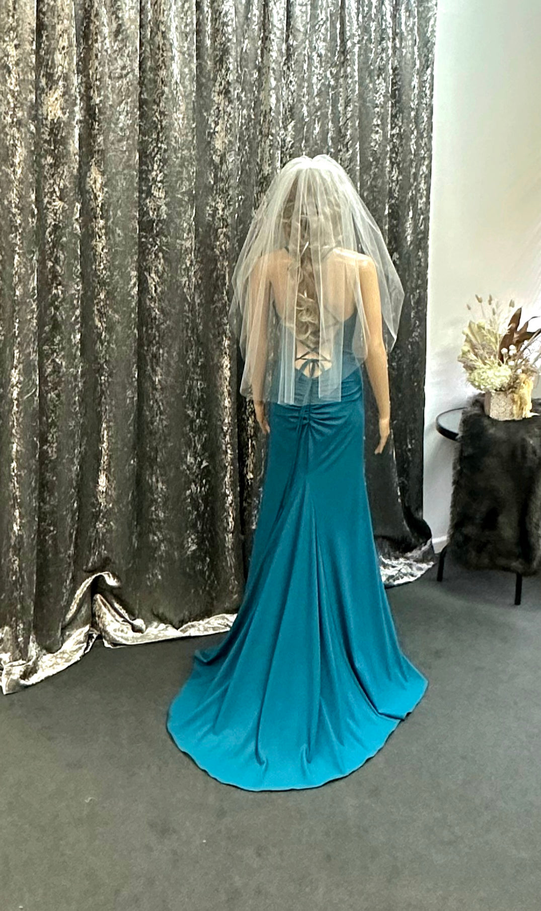 Waist Length Two-Tier Veil (1.15m with 76cm Blusher)