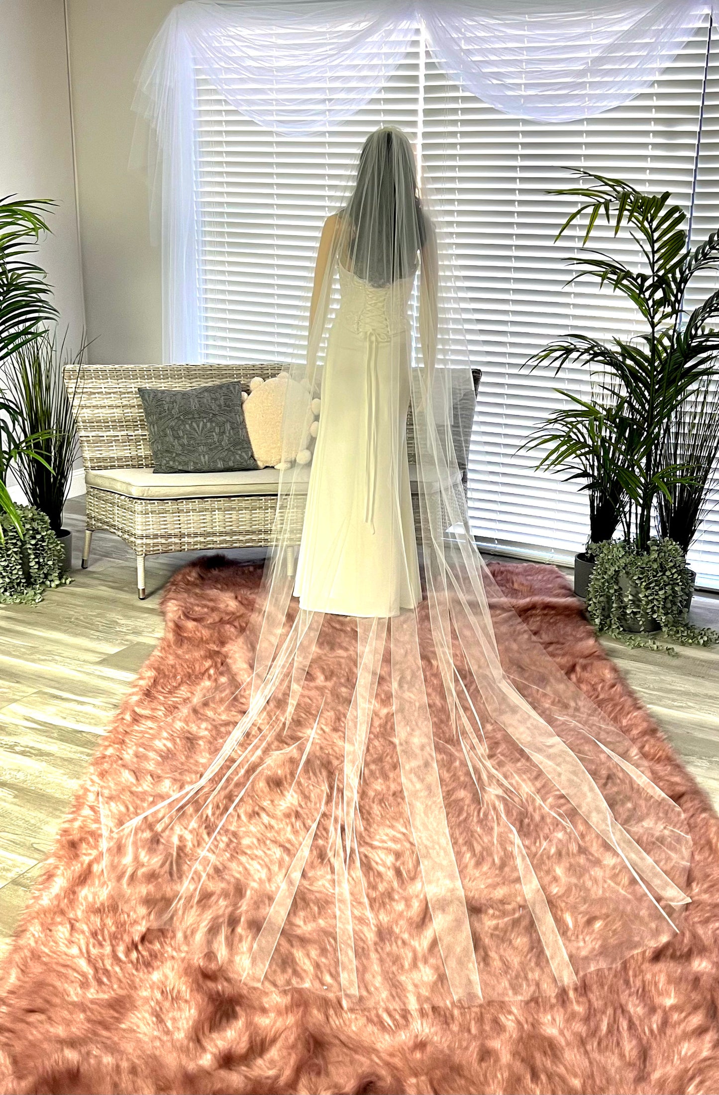 Cathedral 2 Tier Veil (3m with 1m Blusher)